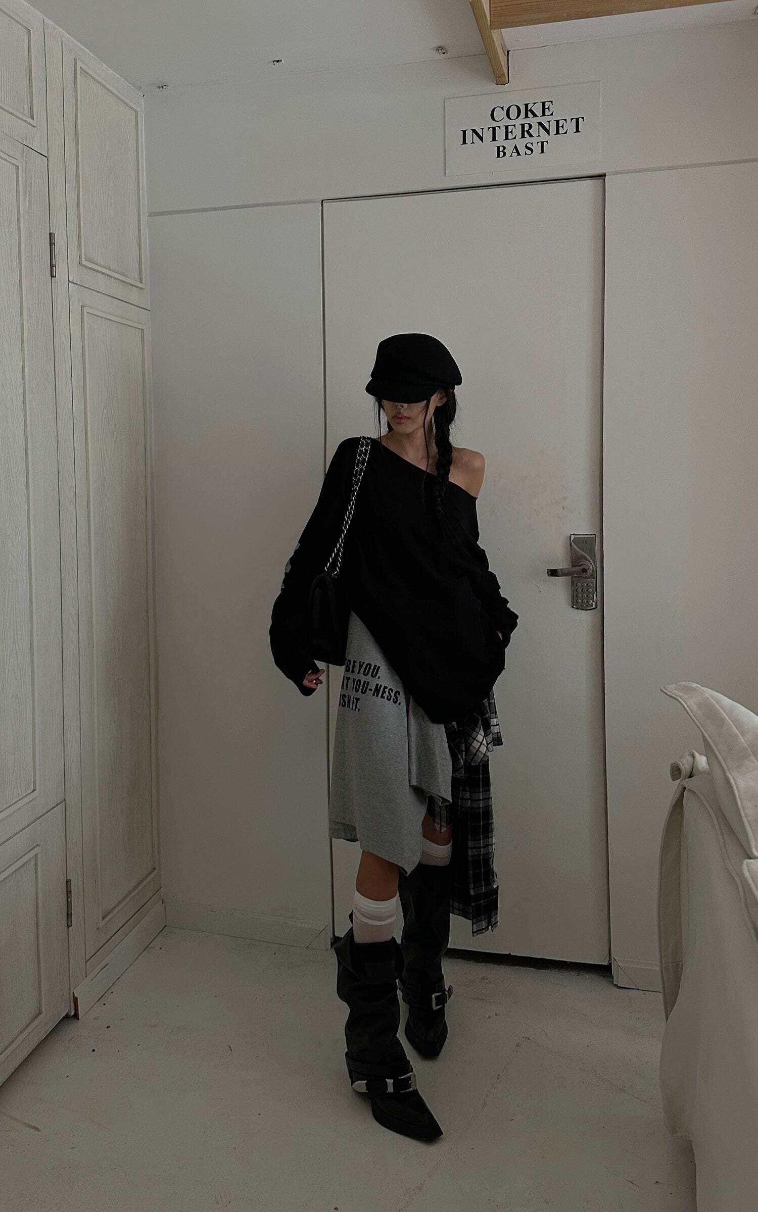 WARDEN EDGE Deconstructed Patchwork Skirt WARDEN EDGE Deconstructed Patchwork Skirt