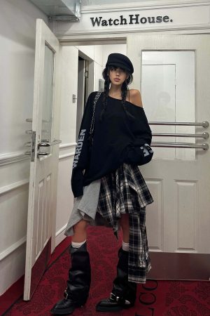 WARDEN EDGE Deconstructed Patchwork Skirt