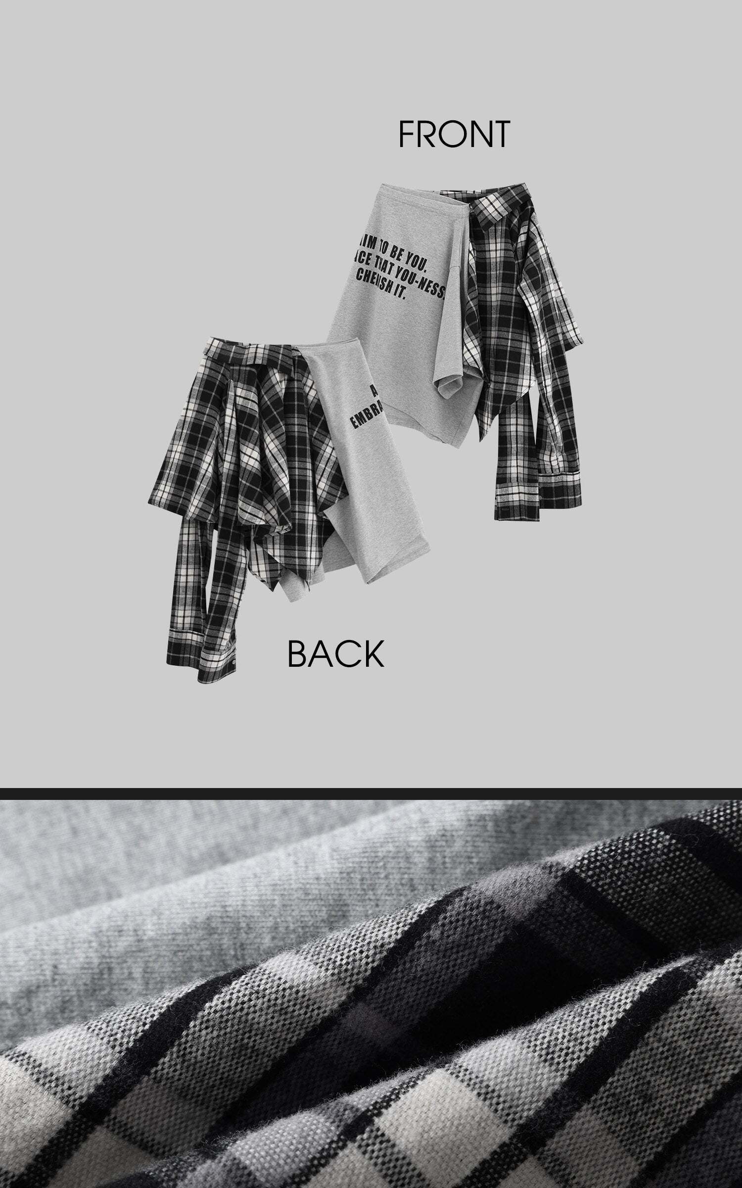 WARDEN EDGE Deconstructed Patchwork Skirt WARDEN EDGE Deconstructed Patchwork Skirt