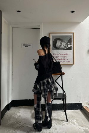 WARDEN EDGE Deconstructed Patchwork Skirt