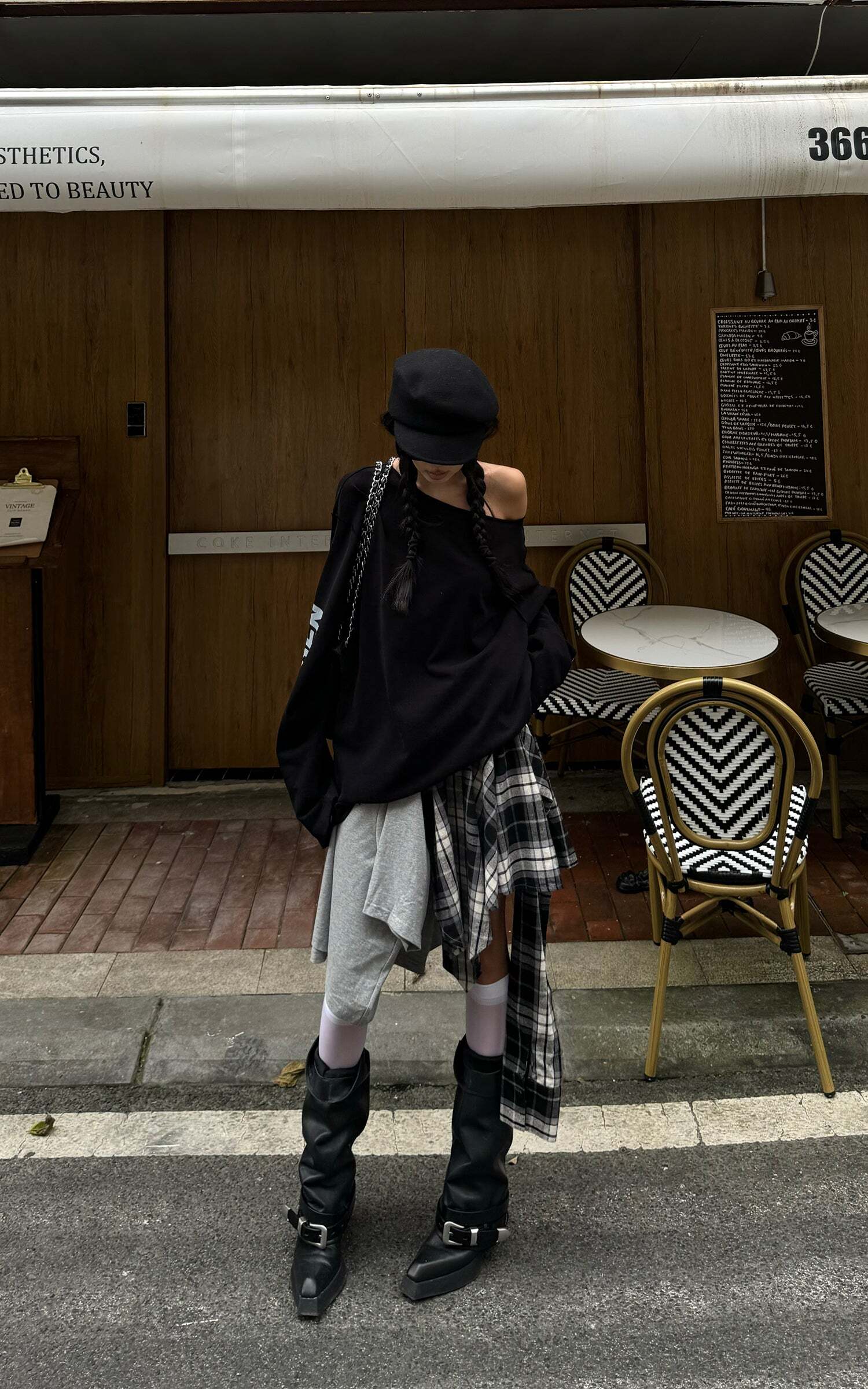 WARDEN EDGE Deconstructed Patchwork Skirt WARDEN EDGE Deconstructed Patchwork Skirt