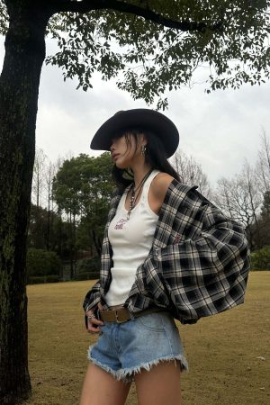 WARDEN EDGE Deconstructed Plaid Shirt