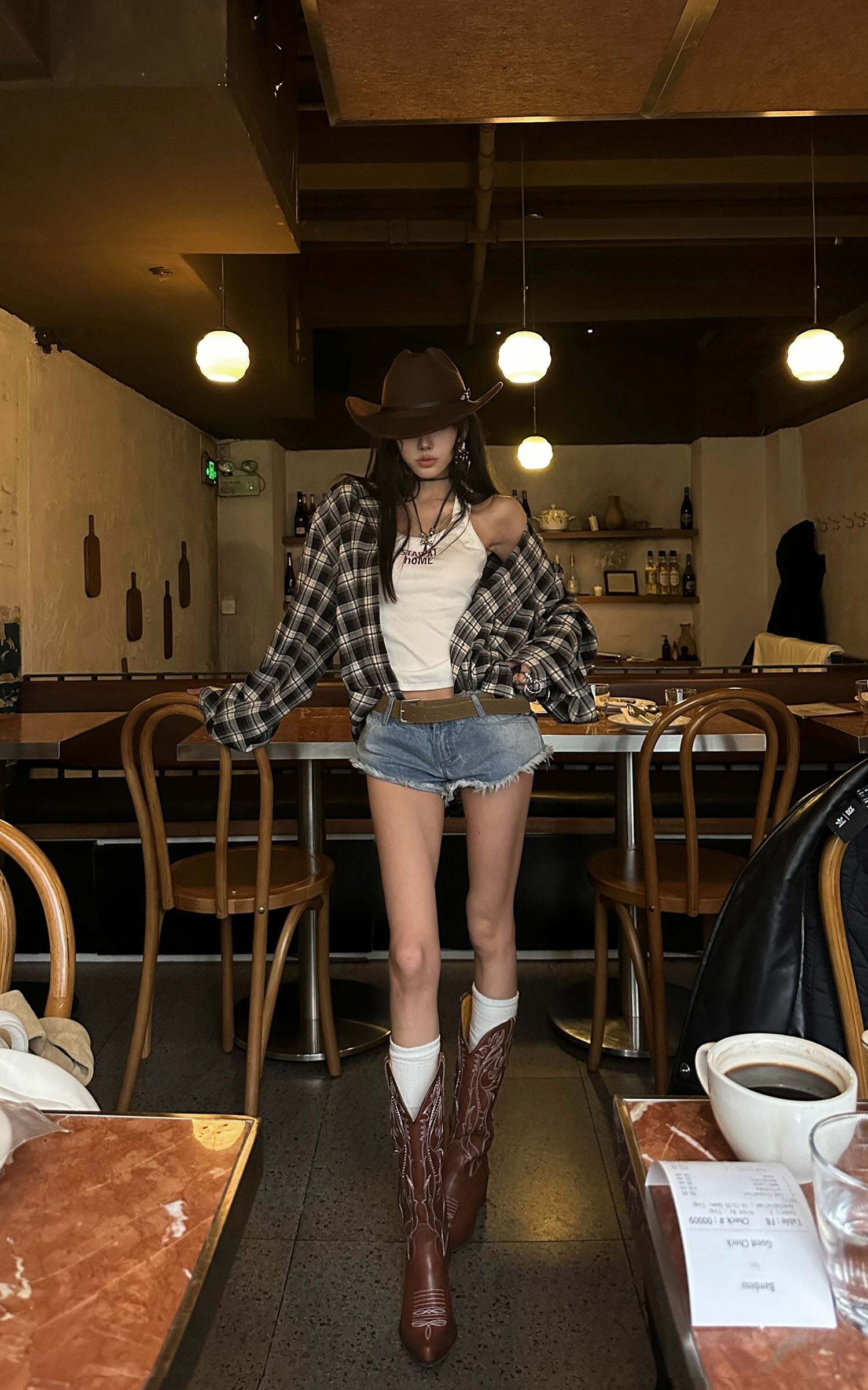 WARDEN EDGE Deconstructed Plaid Shirt WARDEN EDGE Deconstructed Plaid Shirt