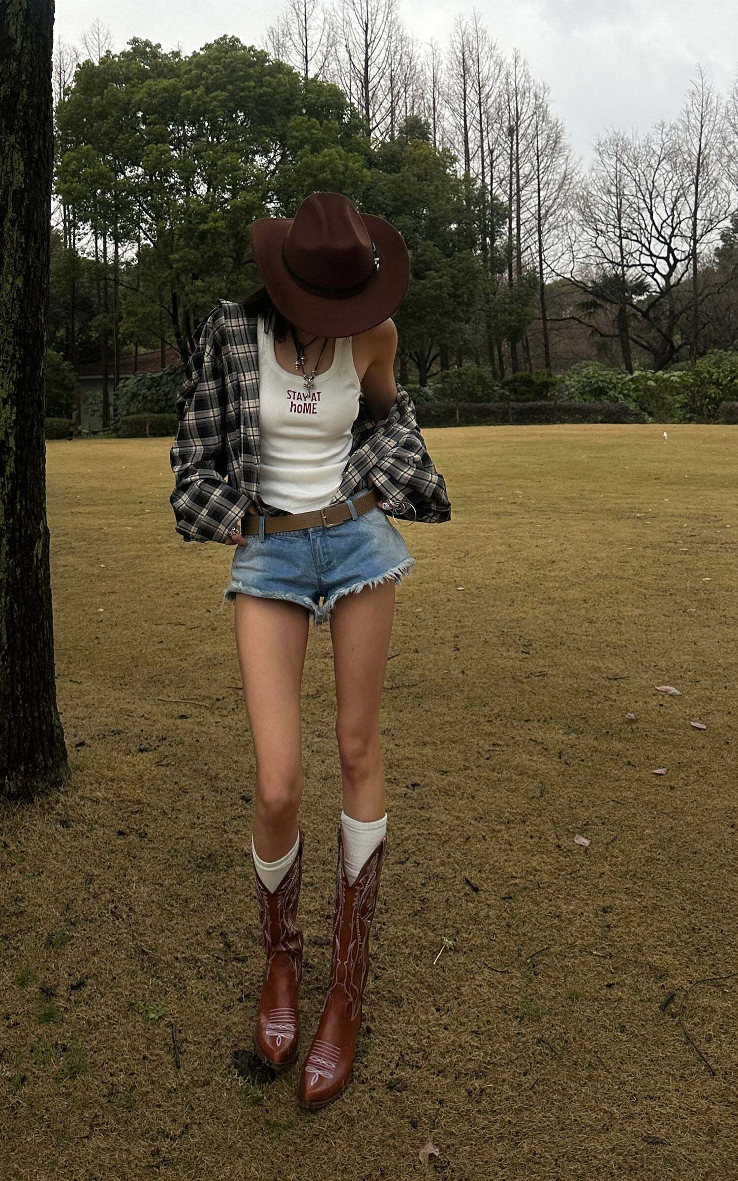 WARDEN EDGE Deconstructed Plaid Shirt WARDEN EDGE Deconstructed Plaid Shirt