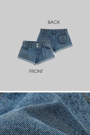 WARDEN EDGE Denim Layered Set – Jacket, Shorts & Tank