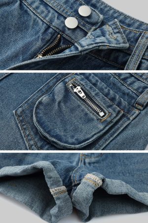 WARDEN EDGE Denim Layered Set – Jacket, Shorts & Tank