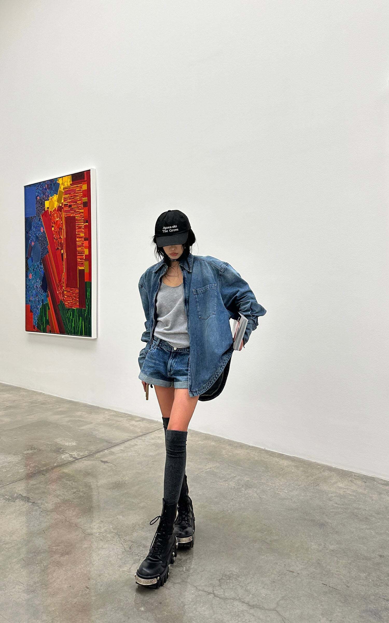 WARDEN EDGE Denim Layered Set – Jacket, Shorts & Tank WARDEN EDGE Denim Layered Set – Jacket, Shorts & Tank