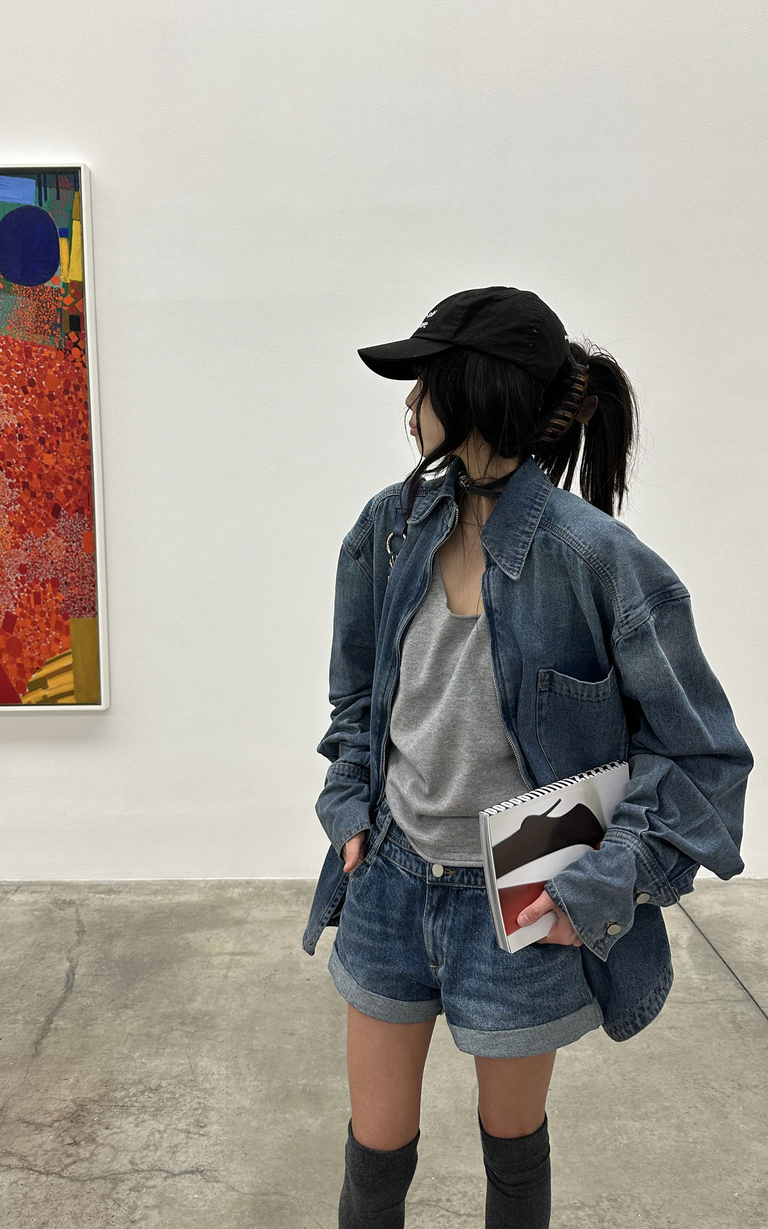 WARDEN EDGE Denim Layered Set – Jacket, Shorts & Tank WARDEN EDGE Denim Layered Set – Jacket, Shorts & Tank