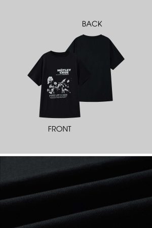 WARDEN EDGE Distressed Graphic Oversized Tee