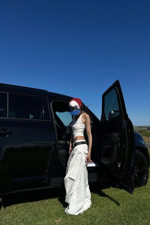 WARDEN EDGE Drawstring Cargo Trousers with Sculpted Volume