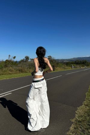 WARDEN EDGE Drawstring Cargo Trousers with Sculpted Volume