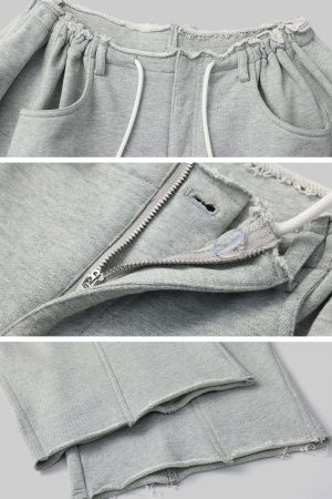 WARDEN EDGE Drawstring Casual Wide-Leg Sweatpants