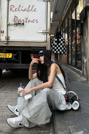 WARDEN EDGE Drawstring Casual Wide-Leg Sweatpants