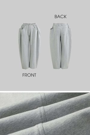 WARDEN EDGE Drawstring Casual Wide-Leg Sweatpants