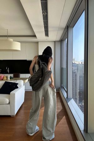 WARDEN EDGE Drawstring Casual Wide-Leg Sweatpants