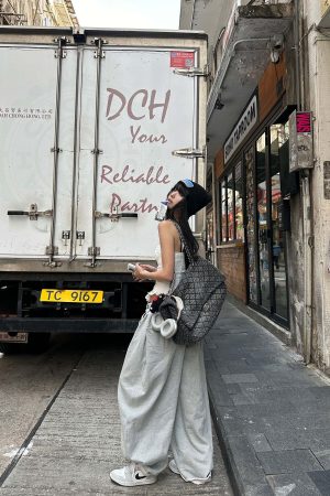 WARDEN EDGE Drawstring Casual Wide-Leg Sweatpants