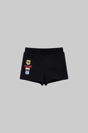 WARDEN EDGE Embroidered Patch Detail Shorts