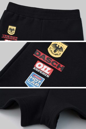 WARDEN EDGE Embroidered Patch Detail Shorts