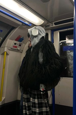 WARDEN EDGE Faux Fur Contrast-Layered Jacket