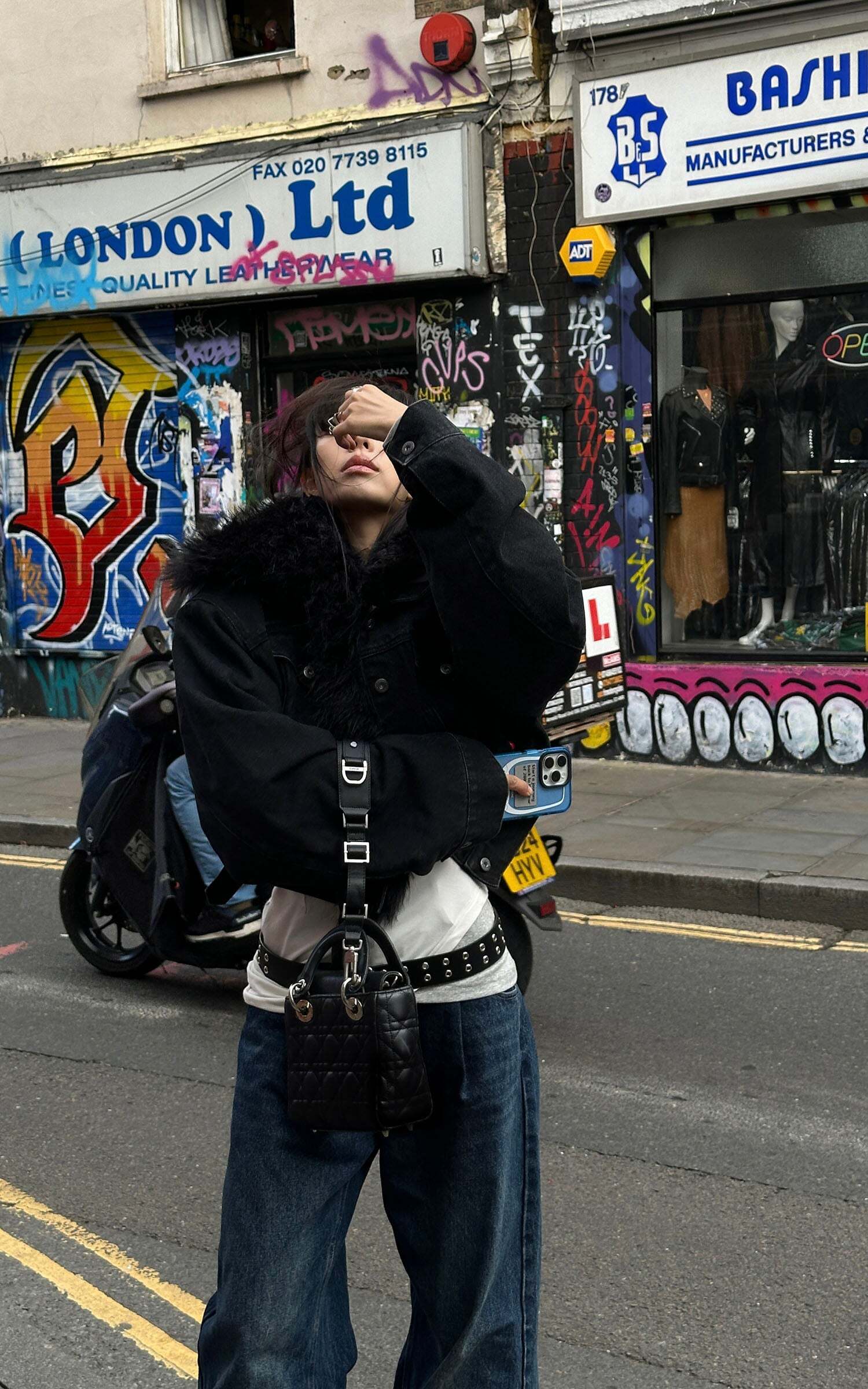 Warden Edge Faux Fur Trimmed Denim Jacket Warden Edge Faux Fur Trimmed Denim Jacket