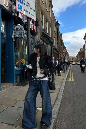 Warden Edge Faux Fur Trimmed Denim Jacket