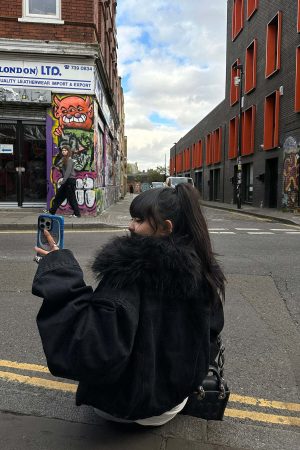 Warden Edge Faux Fur Trimmed Denim Jacket