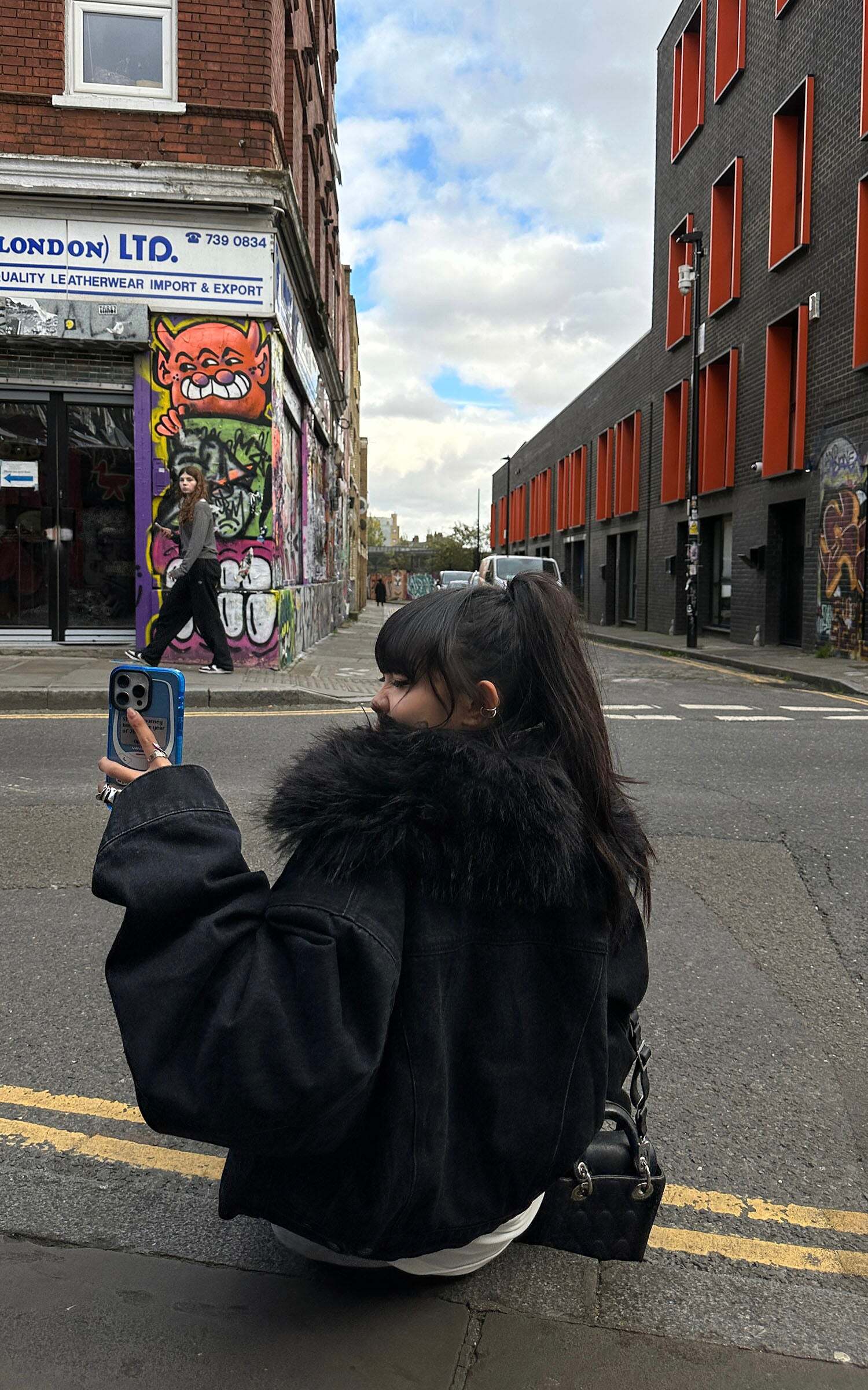 Warden Edge Faux Fur Trimmed Denim Jacket Warden Edge Faux Fur Trimmed Denim Jacket