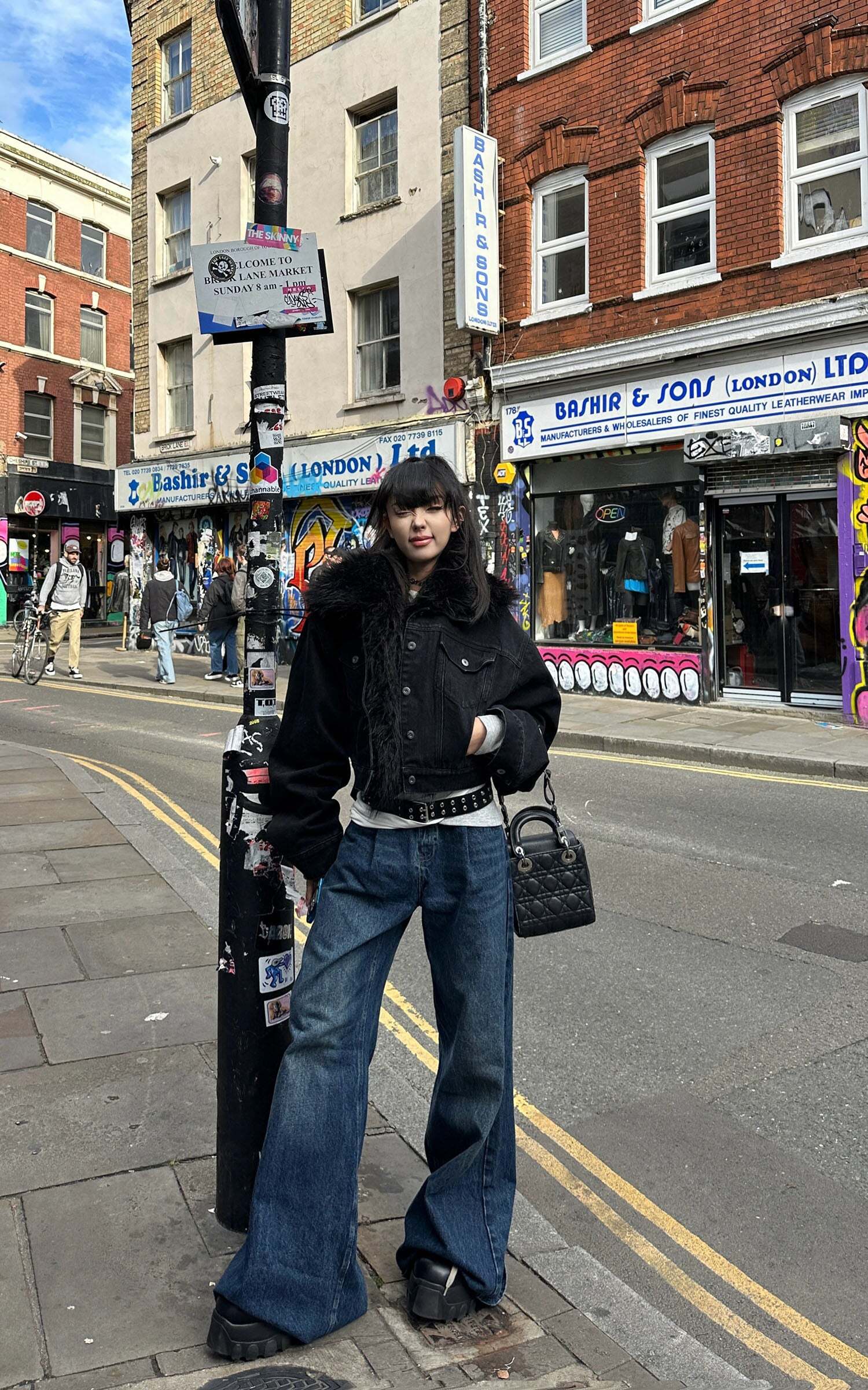 Warden Edge Faux Fur Trimmed Denim Jacket Warden Edge Faux Fur Trimmed Denim Jacket