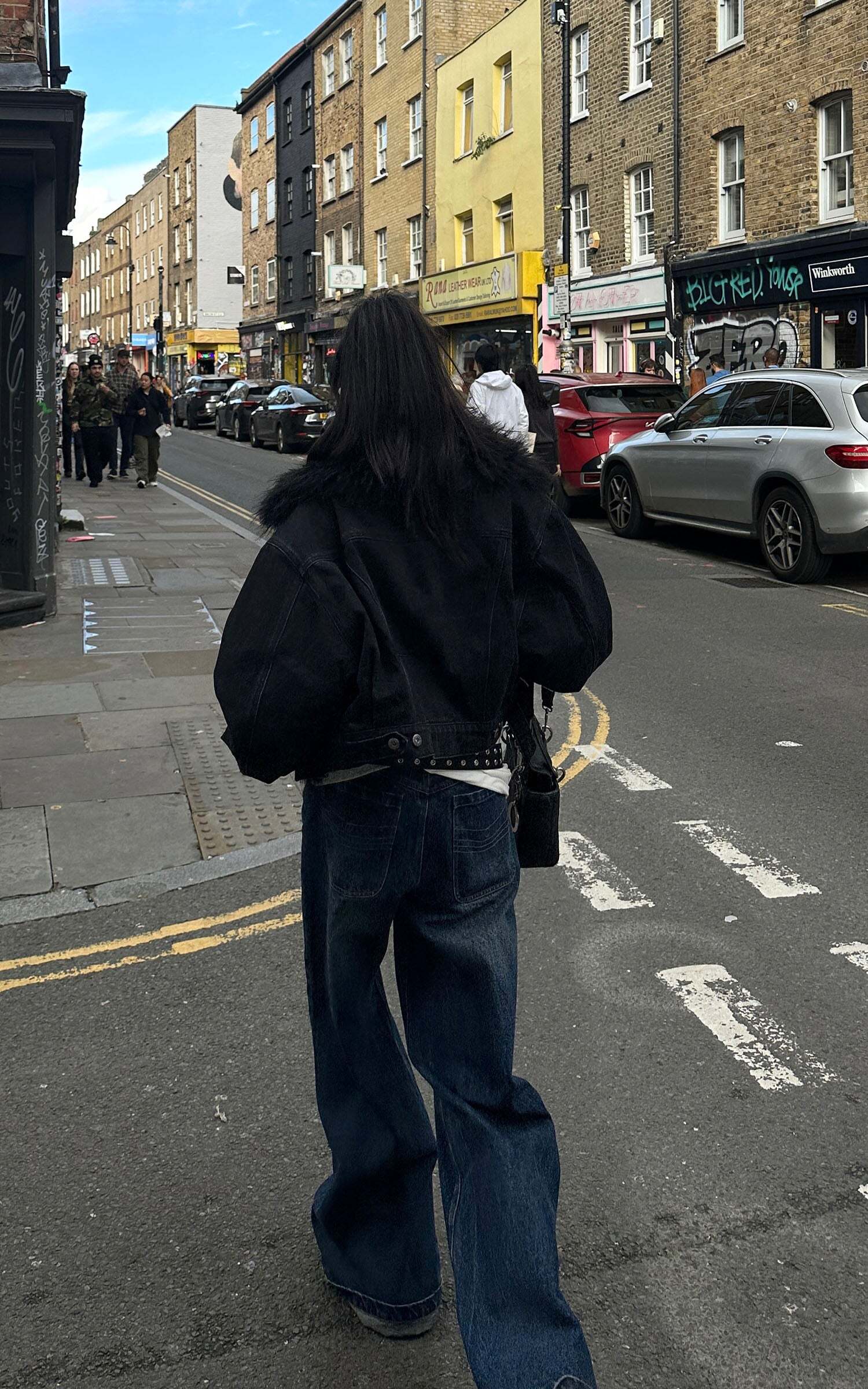 Warden Edge Faux Fur Trimmed Denim Jacket Warden Edge Faux Fur Trimmed Denim Jacket