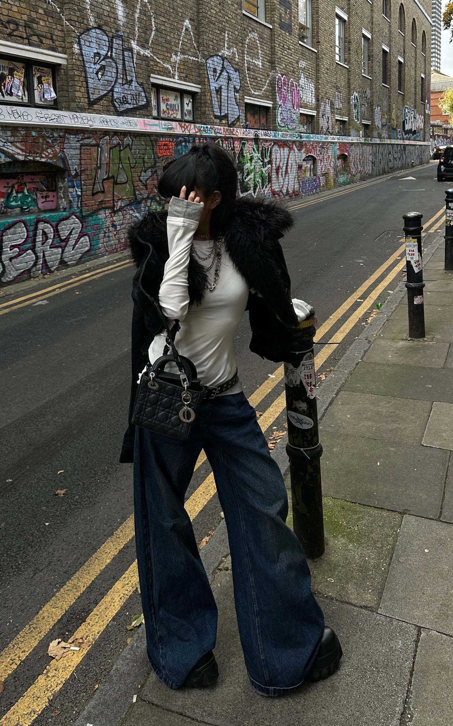 Warden Edge Faux Fur Trimmed Denim Jacket Warden Edge Faux Fur Trimmed Denim Jacket