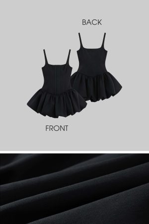 WARDEN EDGE French-Inspired Corset Puff Dress