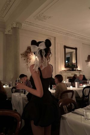 WARDEN EDGE French-Inspired Corset Puff Dress