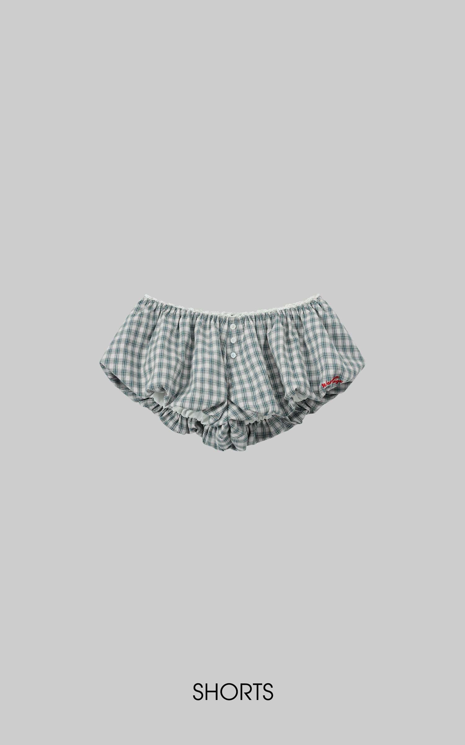 WARDEN EDGE Gingham Bubble Shorts WARDEN EDGE Gingham Bubble Shorts