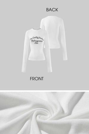 WARDEN EDGE Graphic Long Sleeve Tee with Slim Fit and Streetwear Edge