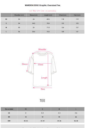 WARDEN EDGE Graphic Oversized Tee