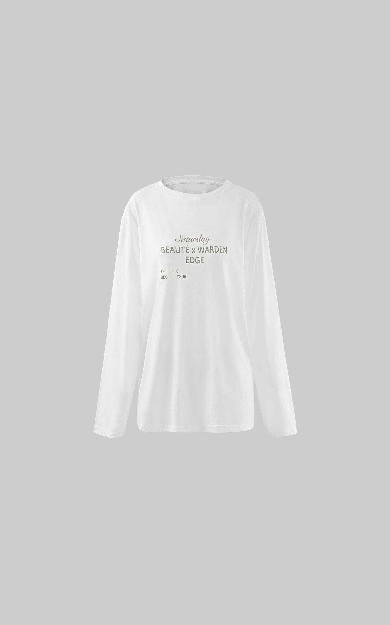 WARDEN EDGE Graphic Print Long Sleeve T-Shirt Minimal Streetwear Style WARDEN EDGE Graphic Print Long Sleeve T-Shirt Minimal Streetwear Style