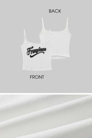 WARDEN EDGE Graphic Strap Tank Top with Urban Street Style