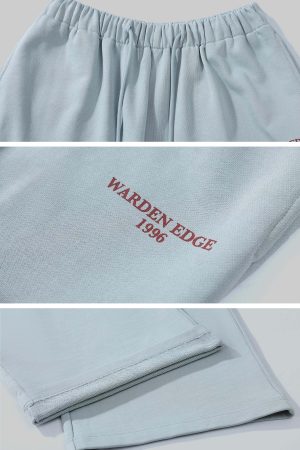 WARDEN EDGE Grey-Blue Hoodie Sweatpants Set