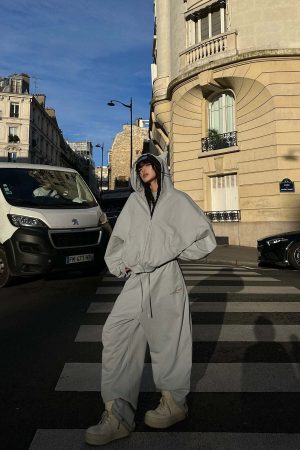 WARDEN EDGE Grey-Blue Hoodie Sweatpants Set