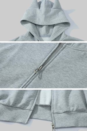 WARDEN EDGE Grey-Blue Hoodie Sweatpants Set