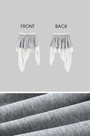 WARDEN EDGE Grey Contrast-Layered Lounge Set