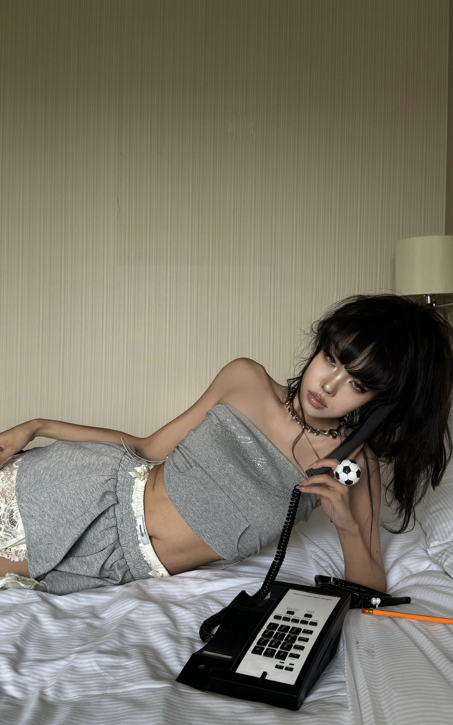 WARDEN EDGE Grey Contrast-Layered Lounge Set WARDEN EDGE Grey Contrast-Layered Lounge Set