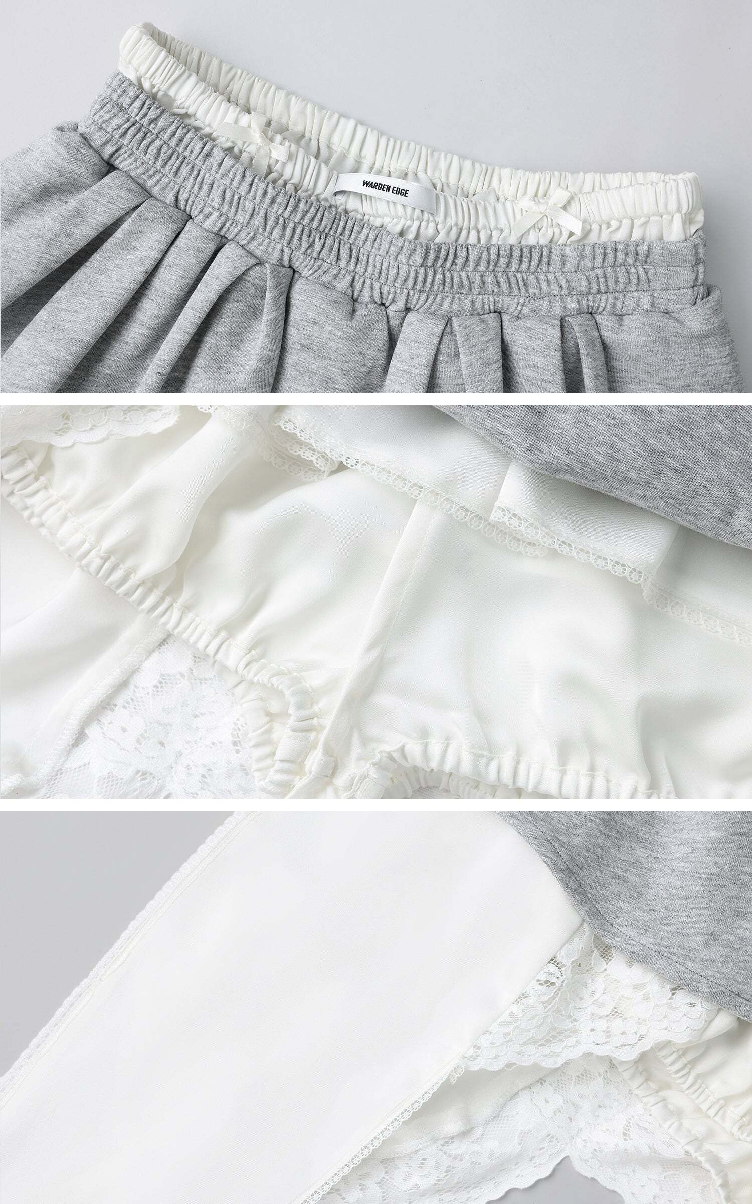 WARDEN EDGE Grey Contrast-Layered Lounge Set WARDEN EDGE Grey Contrast-Layered Lounge Set