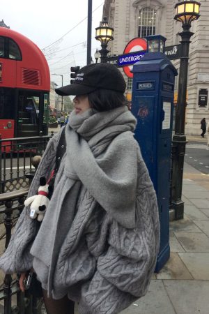 WARDEN EDGE Grey Lazy Chic Sweater Set