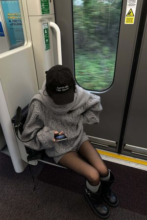 WARDEN EDGE Grey Lazy Chic Sweater Set