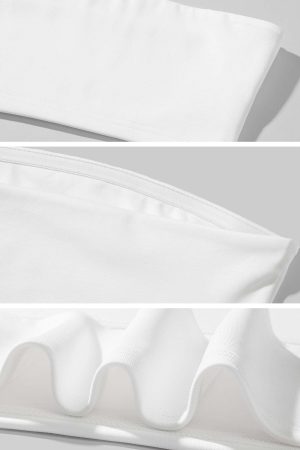 WARDEN EDGE Halter Neck Layered Crop Top Set