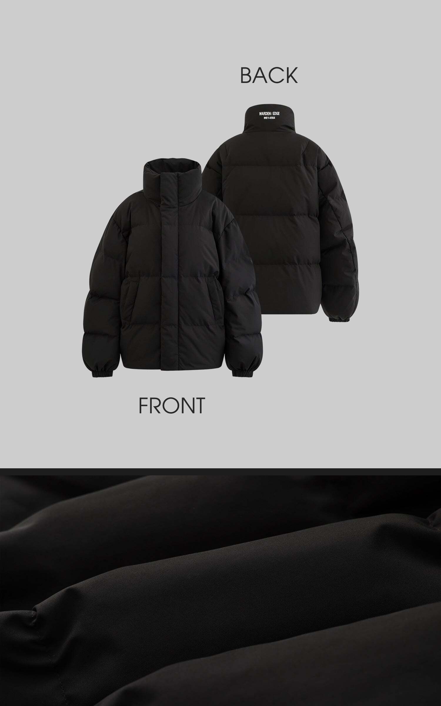 WARDEN EDGE High-Neck Goose Down Thickened Puffer Jacket WARDEN EDGE High-Neck Goose Down Thickened Puffer Jacket