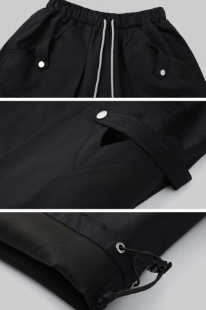 WARDEN EDGE High-Waisted Wide-Leg Cargo Pants