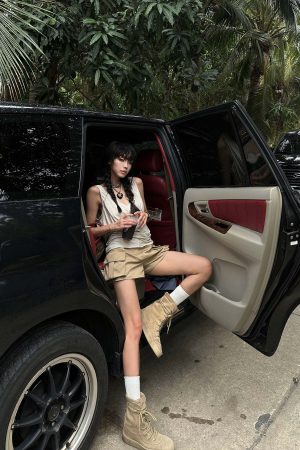 WARDEN EDGE Khaki Utility Cargo Shorts