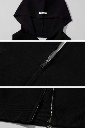 WARDEN EDGE Knit Zip Hooded Vest